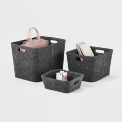 Felt Basket With Stitching - Brightroom™ 5 Felt Basket With Stitching - Brightroom™ -Decor Cheap Shop GUEST 28a9503f a4a1 4ba4 a7de 0e2505b67450