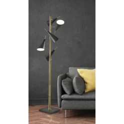 71.5" Owen Tree Lamp Black - Adesso 21 71.5" Owen Tree Lamp Black - Adesso -Decor Cheap Shop GUEST 30cde228 e613 40cf 8e51 6b0c4fd835da