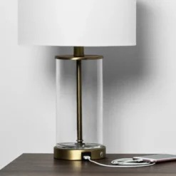 Fillable Accent With USB Table Lamp Brass - Threshold 9 Fillable Accent With USB Table Lamp Brass - Threshold -Decor Cheap Shop GUEST 4230aee3 786a 4bde a46a 8ba460f4ad48