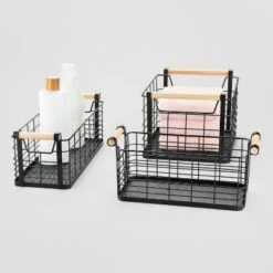 Wire Natural Wood Handles Milk Crate - Brightroom™ 5 Wire Natural Wood Handles Milk Crate - Brightroom™ -Decor Cheap Shop GUEST 4a155be8 99e8 4d0e bd95 eeeb004429f9
