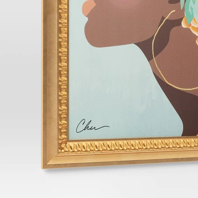 24" X 30" Floral Dream By Nikki Chu Vintage Canvas Board Gold - Threshold™ 3 24" X 30" Floral Dream By Nikki Chu Vintage Canvas Board Gold - Threshold™ - Image 3