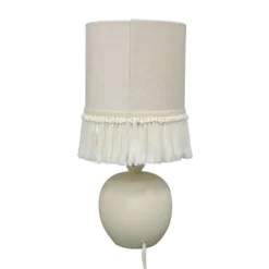 Small Table Lamp With Fringe Shade Off-White (Includes LED Light Bulb) - Opalhouse™ Designed With Jungalow™ -Decor Cheap Shop GUEST 6a5a28fb 40e2 4ccf aad5 699d151bc234