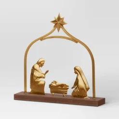 3pc Metal Christmas Nativity Scene Figurine Set - Wondershop™ Gold 6 3pc Metal Christmas Nativity Scene Figurine Set - Wondershop™ Gold -Decor Cheap Shop GUEST 6f71a657 af48 4636 9ecb 15d0d7e15980
