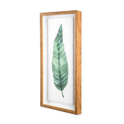 (Set Of 3) 28"x12" Framed Leaves Decorative Wall Art White - Threshold™ 6 (Set Of 3) 28"x12" Framed Leaves Decorative Wall Art White - Threshold™ - Image 6