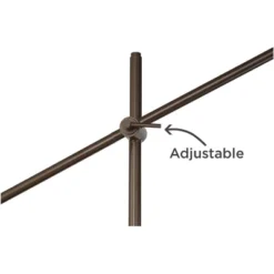 Possini Euro Design Industrial Floor Lamp Adjustable Arm 62.5" Tall Oiled Bronze Metal Light Brown Linen Drum Shade For Living Room Reading 9 Possini Euro Design Industrial Floor Lamp Adjustable Arm 62.5" Tall Oiled Bronze Metal Light Brown Linen Drum Shade For Living Room Reading -Decor Cheap Shop GUEST 865aed3f 133f 4541 bf6d b6247a5233dd