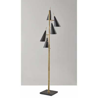 71.5" Owen Tree Lamp Black - Adesso 4 71.5" Owen Tree Lamp Black - Adesso - Image 4