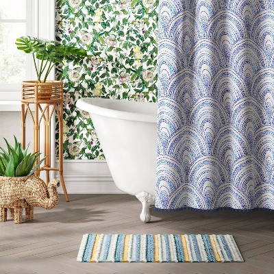 20"x32" Textured Bath Rug Aqua - Opalhouse™ 2 20"x32" Textured Bath Rug Aqua - Opalhouse™ - Image 2