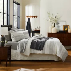 3pc Heathered Stripe Comforter Bedding Set - Hearth & Hand™ With Magnolia 5 3pc Heathered Stripe Comforter Bedding Set - Hearth & Hand™ With Magnolia -Decor Cheap Shop GUEST f5d6068f c55f 4043 923f e6673cd682bd